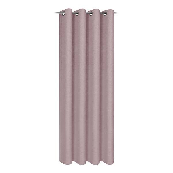 

Штора с люверсами Gerster Ausri, 140x245x1 см, розовый