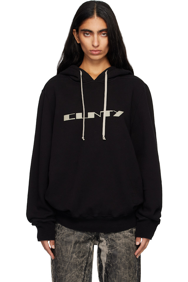 

Толстовка оверсайз с символикой Concordians Rick Owens Drkshdw, черный