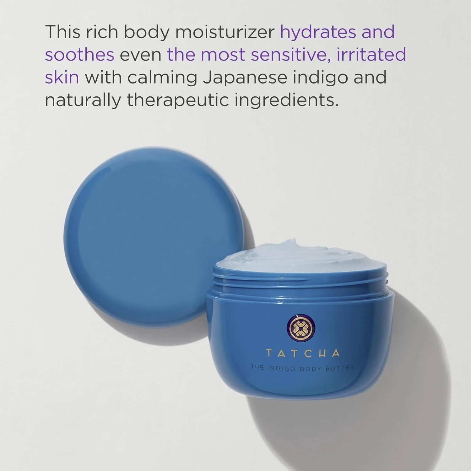 TATCHA The Indigo Body Butter | Успокаивающий шелковистый крем для тела при сухости кожи и экземе, 200 мл | 6,8 унции — фото 2