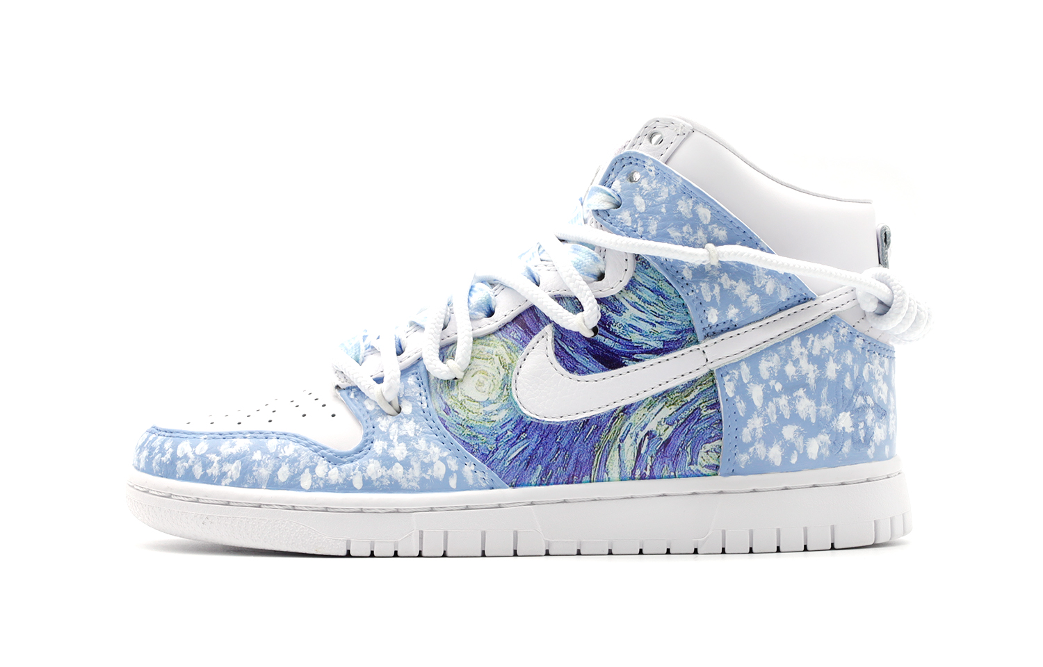 

Кроссовки Nike Dunk Skateboarding Shoes Unisex High-top White/blue, белый