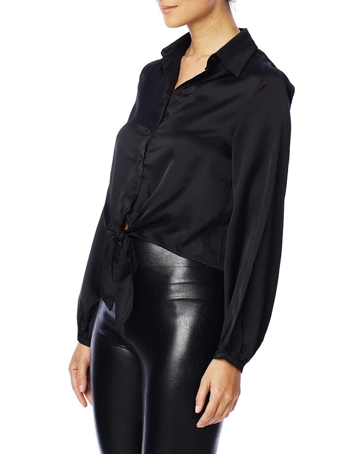 

Топ LBLC The Label Karina Tie Front Top, черный