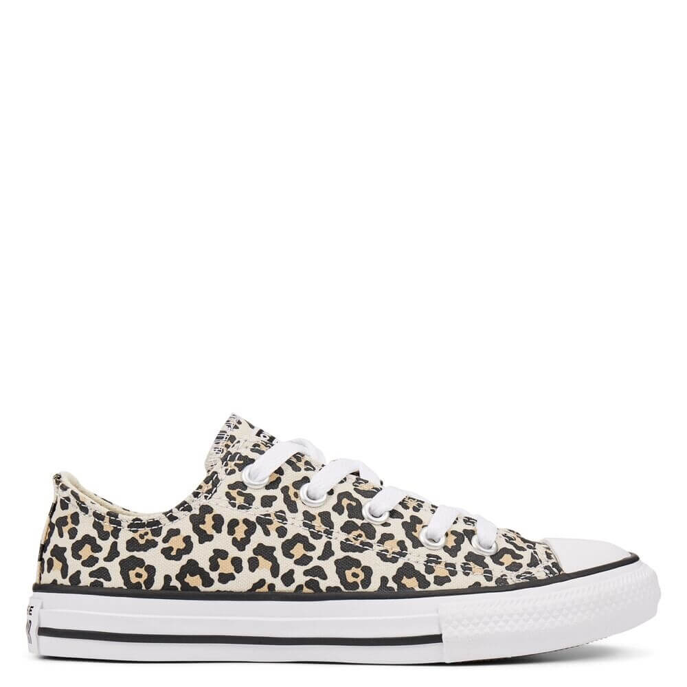 

Converse Chuck Taylor All Star OX Детские Леопардовые Низкие Кроссовки