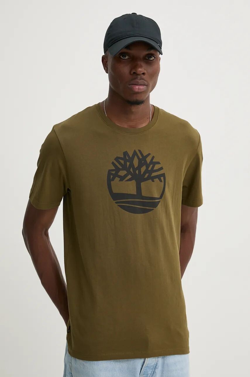 

Футболка Timberland из хлопка, зеленый