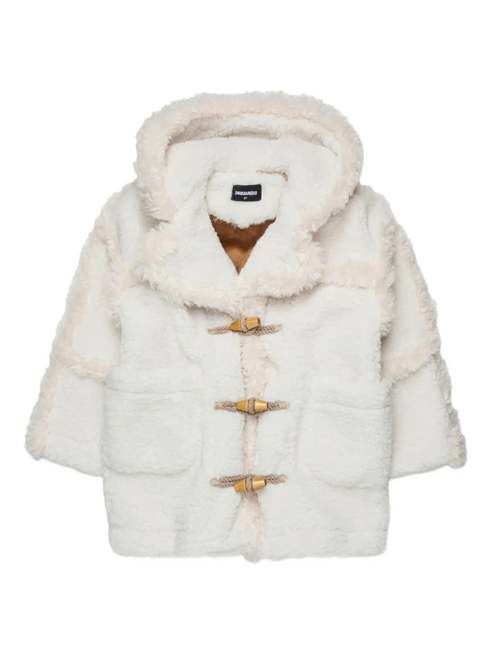 

Куртка из овчины DSQUARED2 KIDS, белый