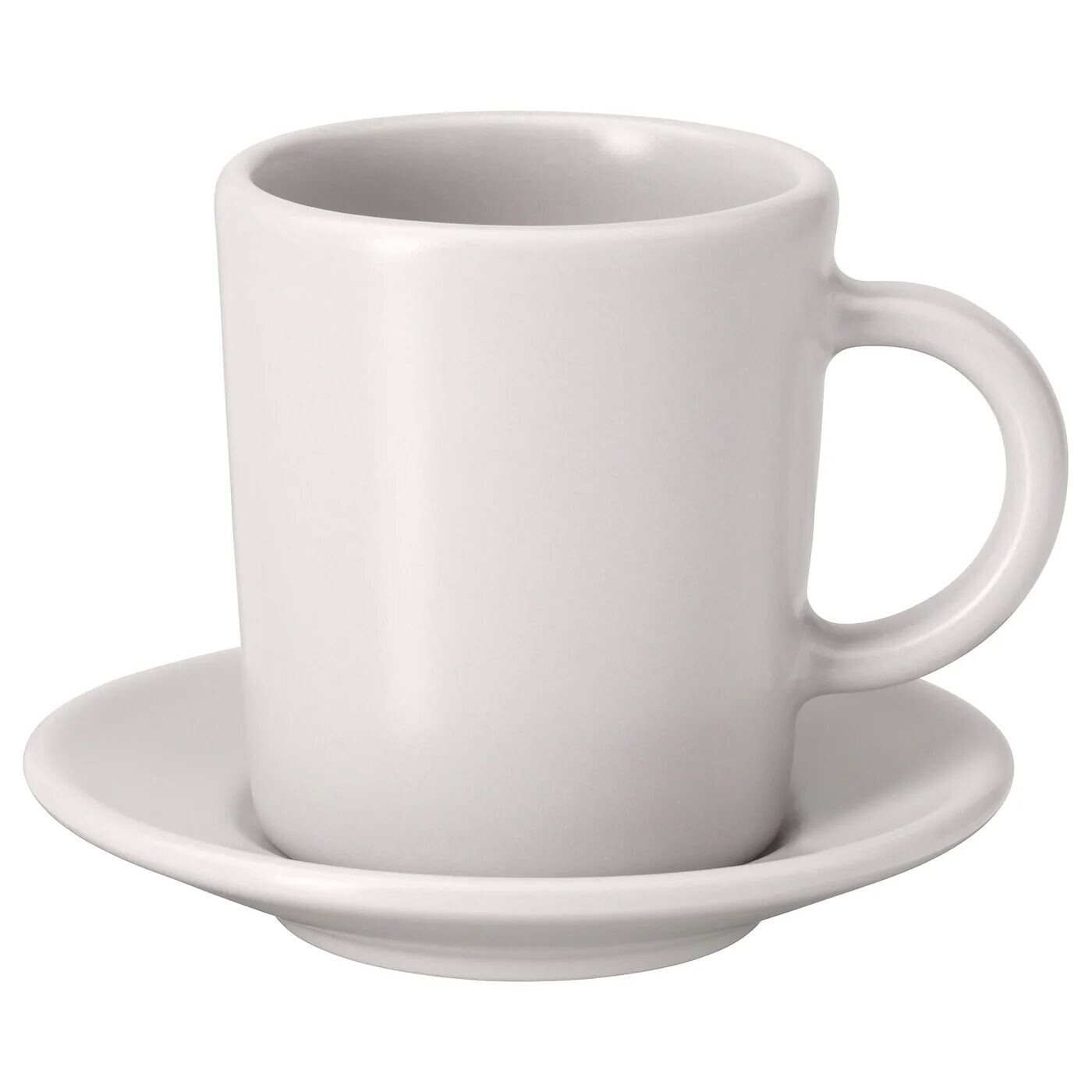 

Чашка для эспрессо с блюдцем, бежевый, 9 кл, DINERA IKEA дубль