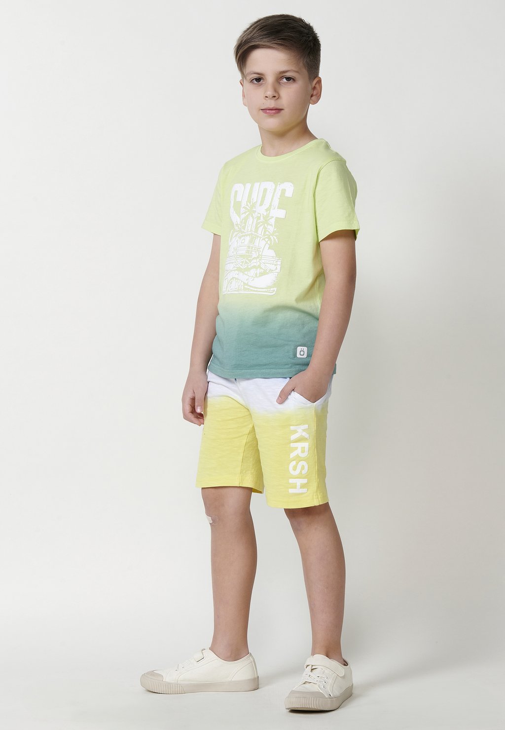 

Футболка с принтом SHORT-SLEEVED Koroshi, цвет Lima Lime Green