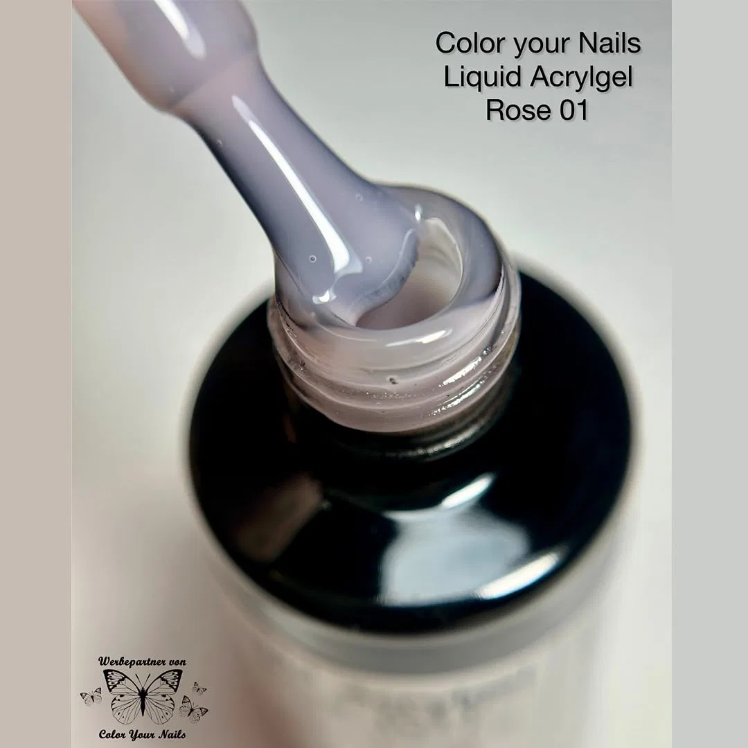 Жидкий акриловый гель Color Your Nails в кисточке, 8 мл Color Your Nails, Rose 1 — фото 2