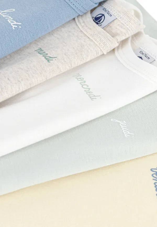 Боди 5-pack Petit Bateau, разноцветный — фото 3