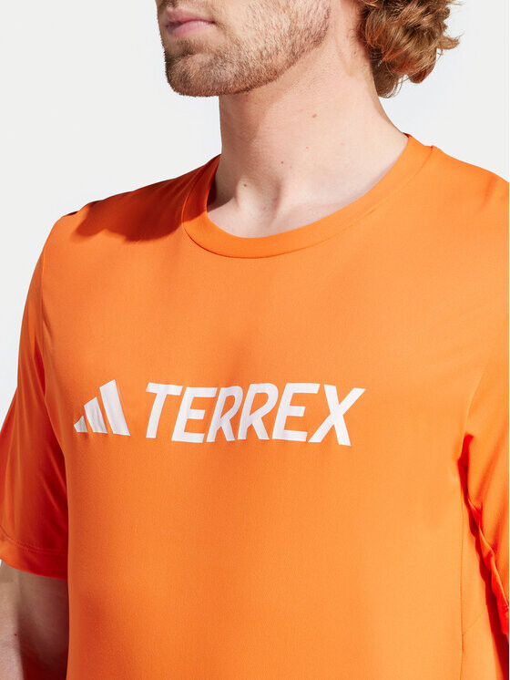 Техническая футболка стандартного кроя Adidas, оранжевый — фото 3