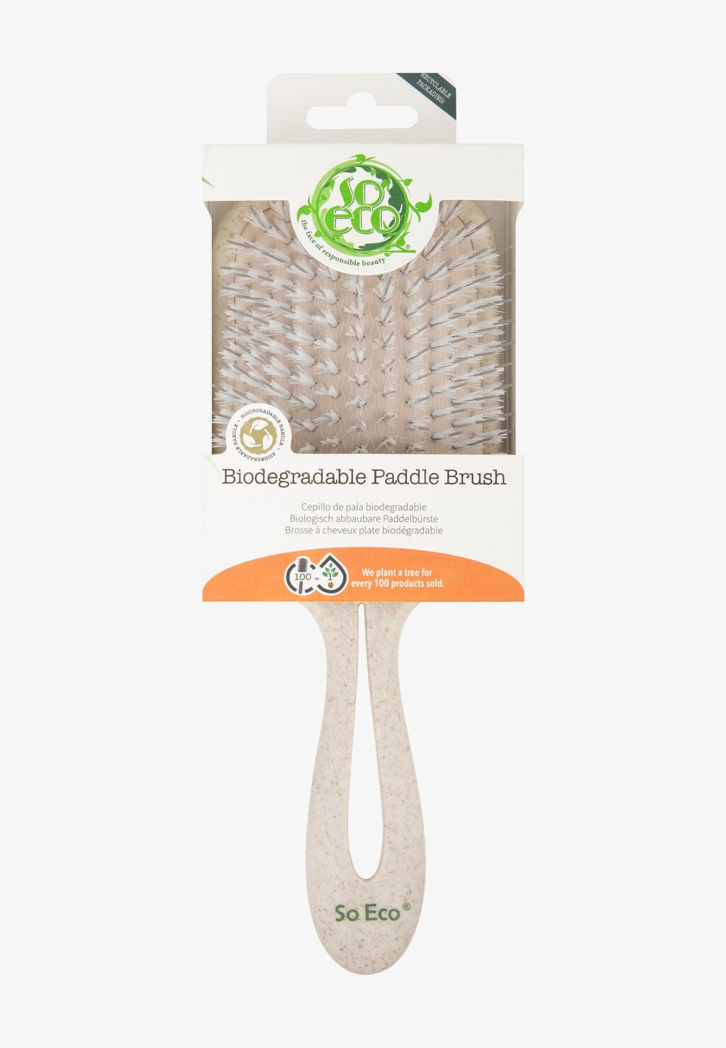 

Кисти So Eco Биоразлагаемая Щетка-Весло So Eco, цвет stone