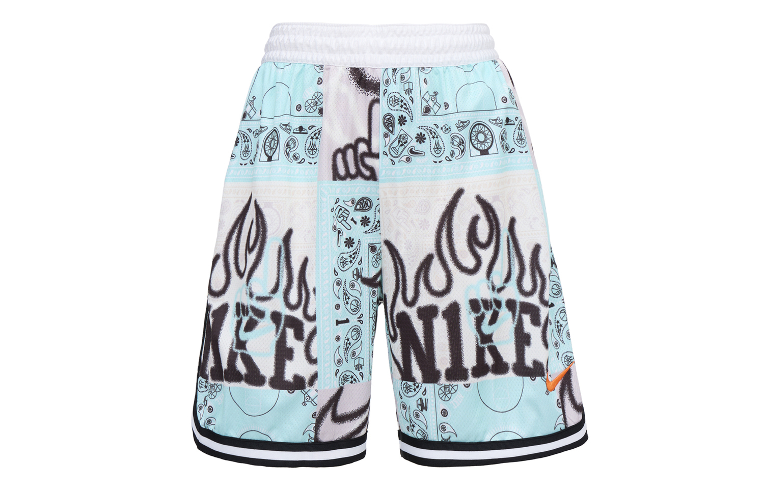 Nike SS23 Resistant High Basketball Series SS24 DNA 'CHBL' Мужские баскетбольные шорты Розовые Голубые — фото 2