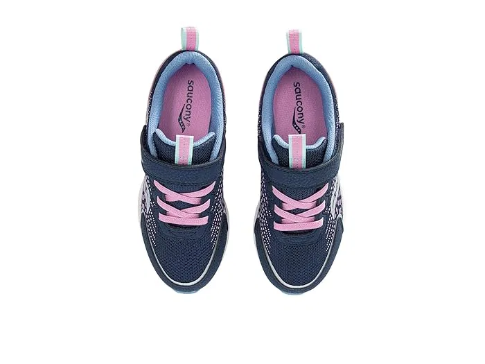 Кроссовки детские Cohesion FST Saucony Kids, Navy/Pink — фото 3