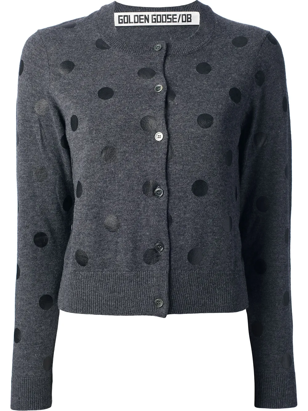 

Кардиган в горошек GOLDEN GOOSE, серый