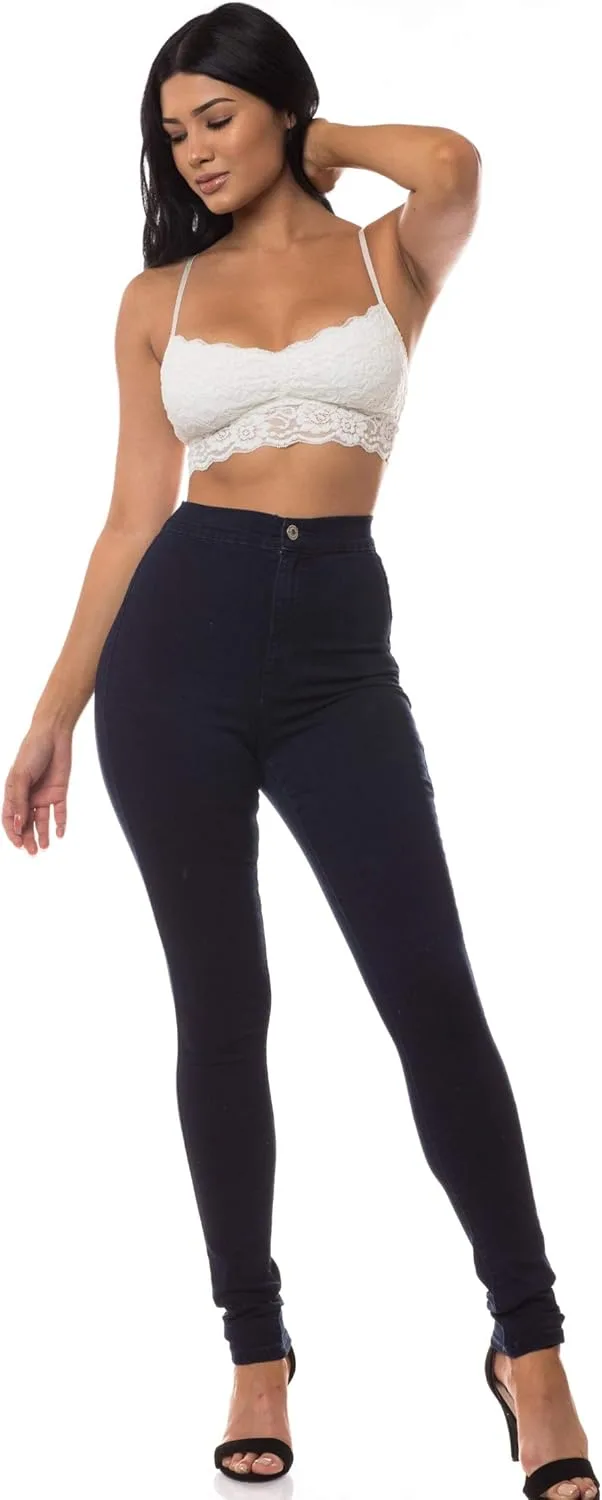 

Джинсы Aphrodite High Waisted для женщин, завышенная талия, скинни AP Blue