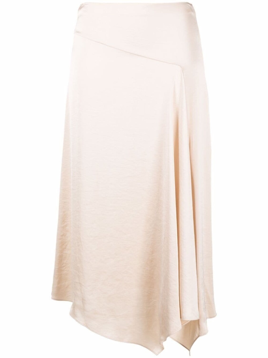 

Драпированная юбка миди с завышенной талией Theory, нейтральный цвет