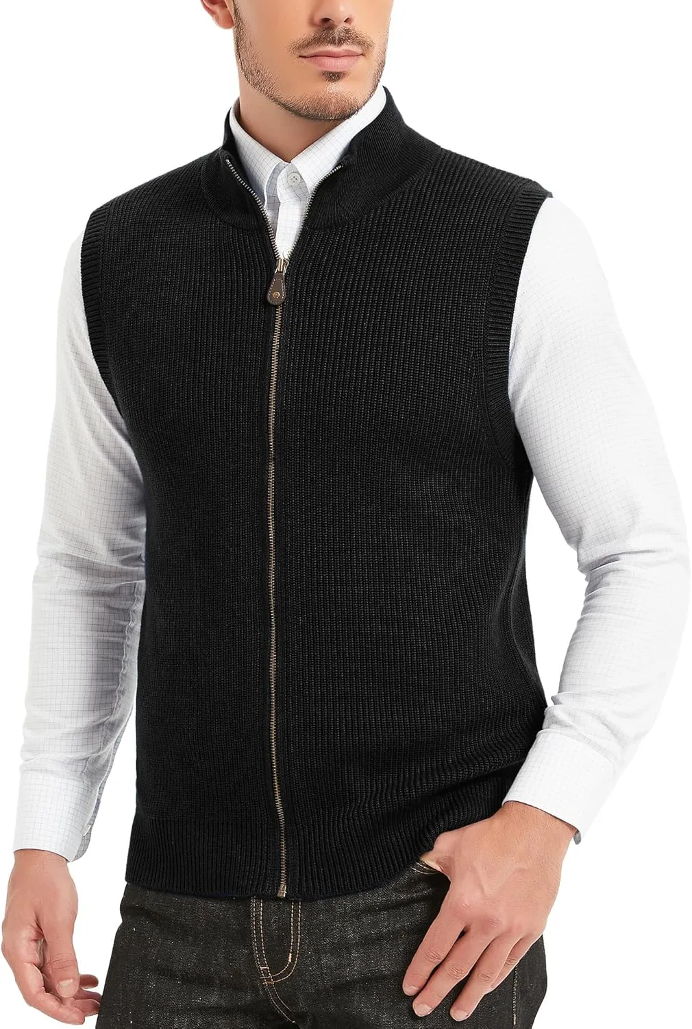 

Мужской кардиган без рукавов Kallspin из шерстяной смеси