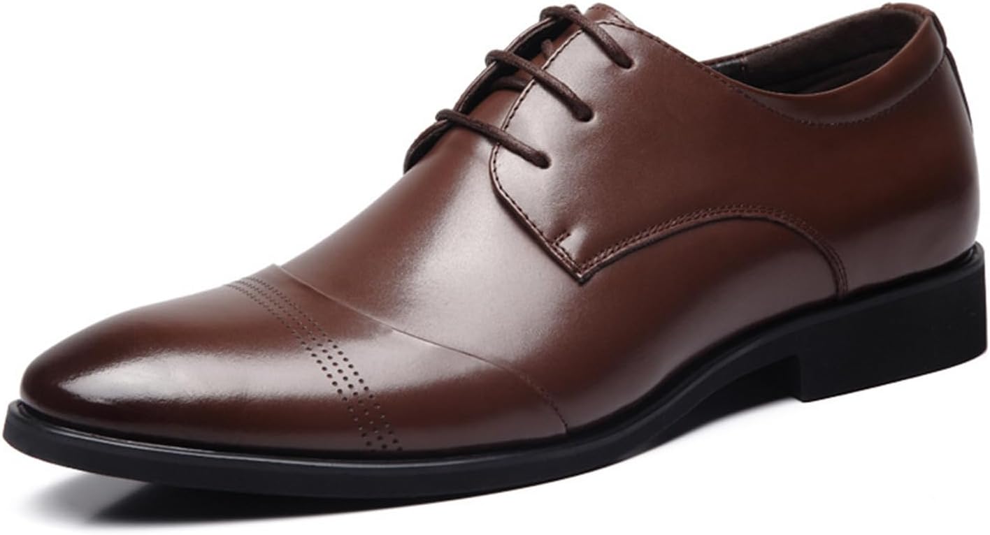 

Мужские туфли KYOESCAI на шнуровке, оксфорды, классические туфли для мужчин, деловые туфли дерби под костюм, коричневый