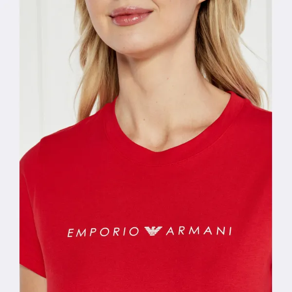 Футболка стандартного кроя Emporio Armani, красный — фото 4