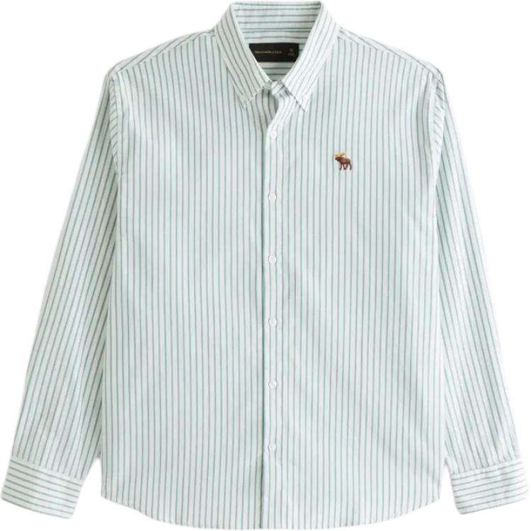 

Abercrombie＆Fitch Рубашка мужская светло-зеленая