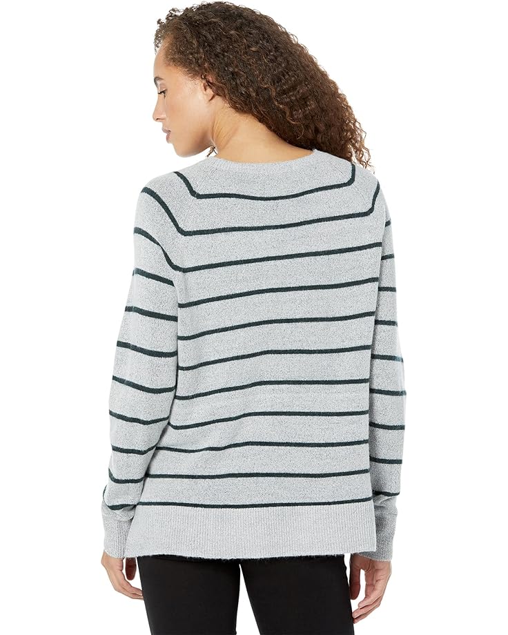 

Свитер Mod-o-doc Cozy Sweater Long Sleeve Raglan Stripe Top, цвет Heather Grey