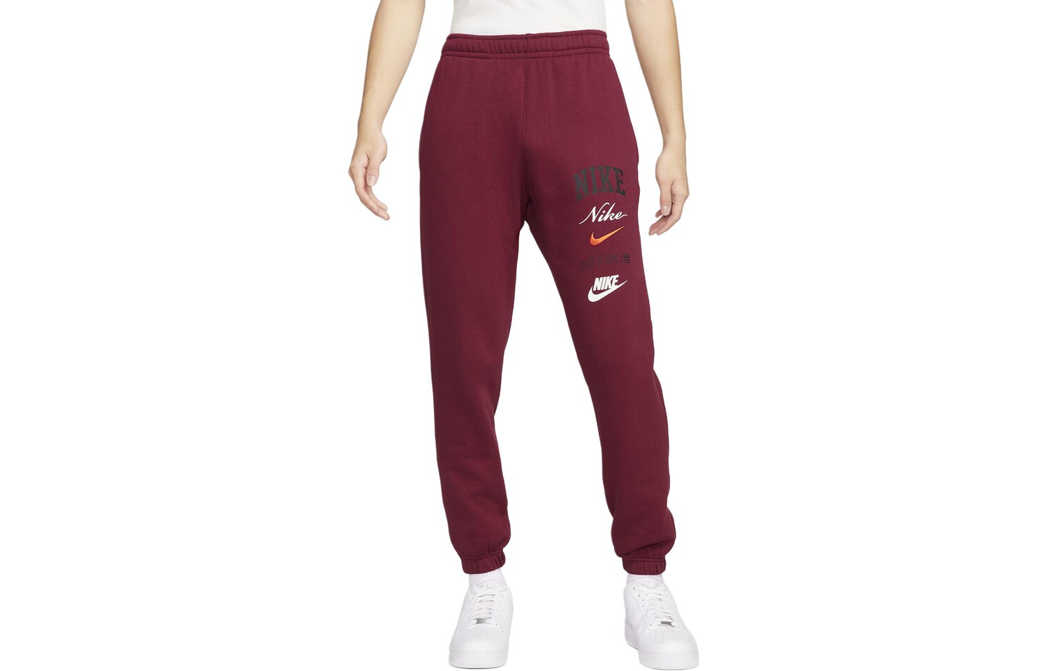 

Трикотажные спортивные штаны мужские бордовые Nike, цвет Burgundy