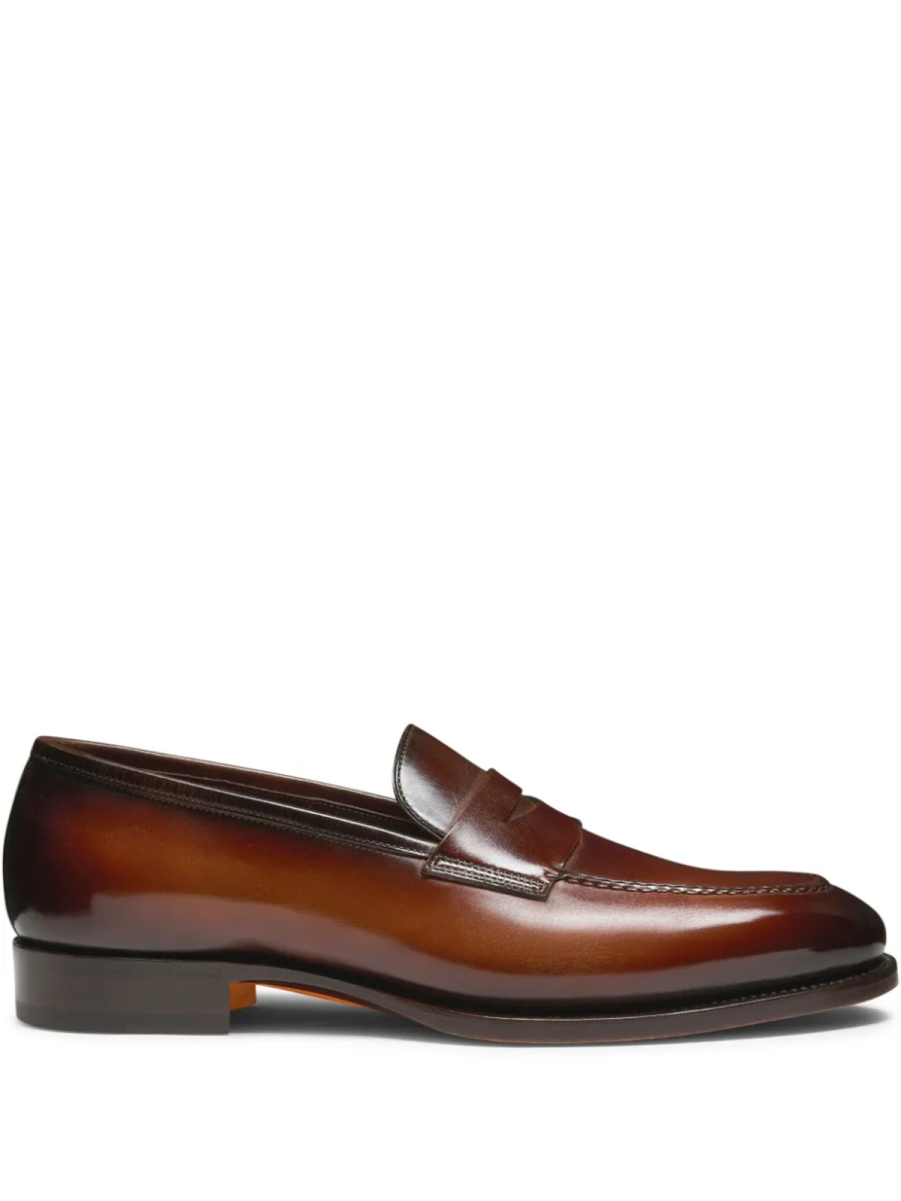 

Кожаные лоферы Santoni, коричневый