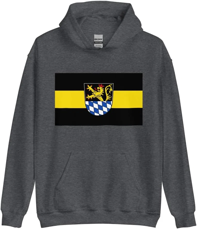 Толстовка с капюшоном Flag of Amberg Germany Generic, Dark Heather