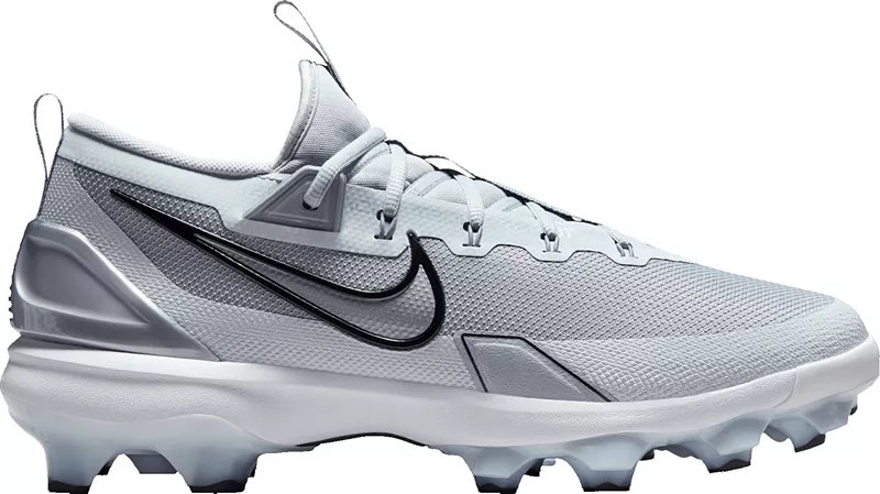 

Мужские бейсбольные бутсы Nike Force Zoom Trout 9 Elite MCS, цвет Silver/White