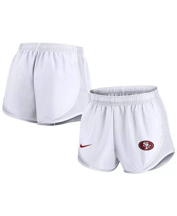 

Женские белые шорты San Francisco 49ers Tempo Nike, белый