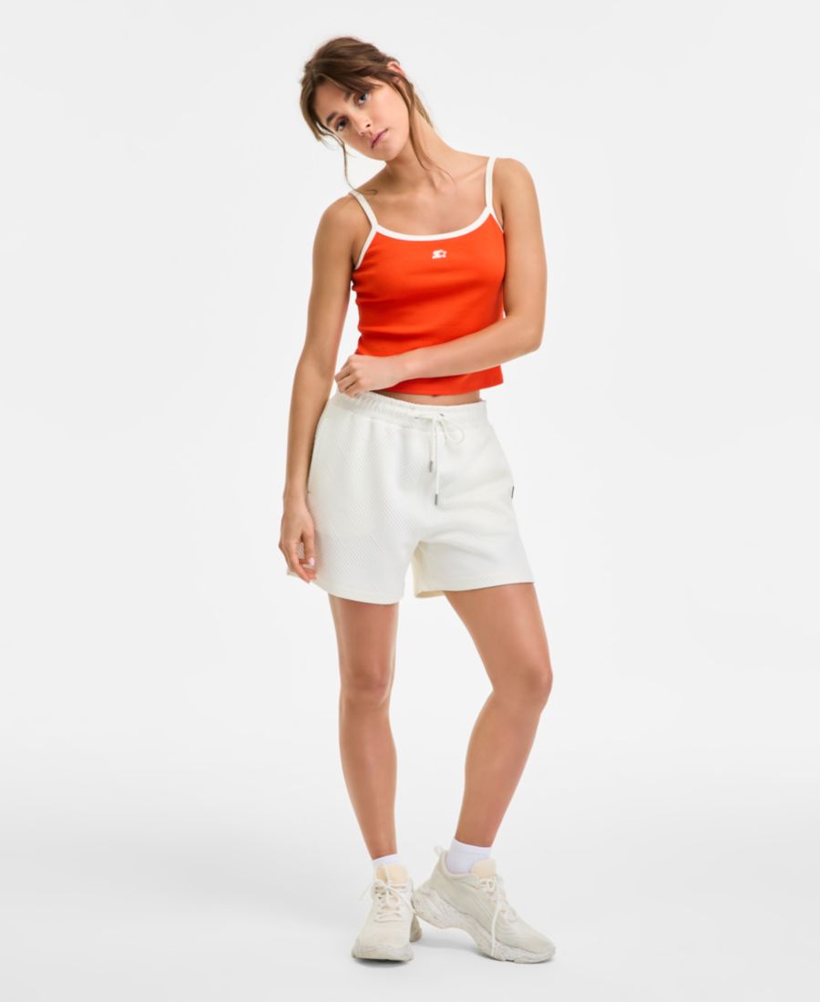 

Женские шорты с геометрическим принтом и жаккардовым узором, надеваемые через голову Starter, Egret