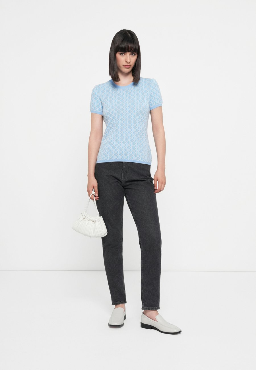Футболка Calvin Klein CAP SLEEVE SNOWY BABY TEE, Frozen Fjord/Light Blue — фото 2