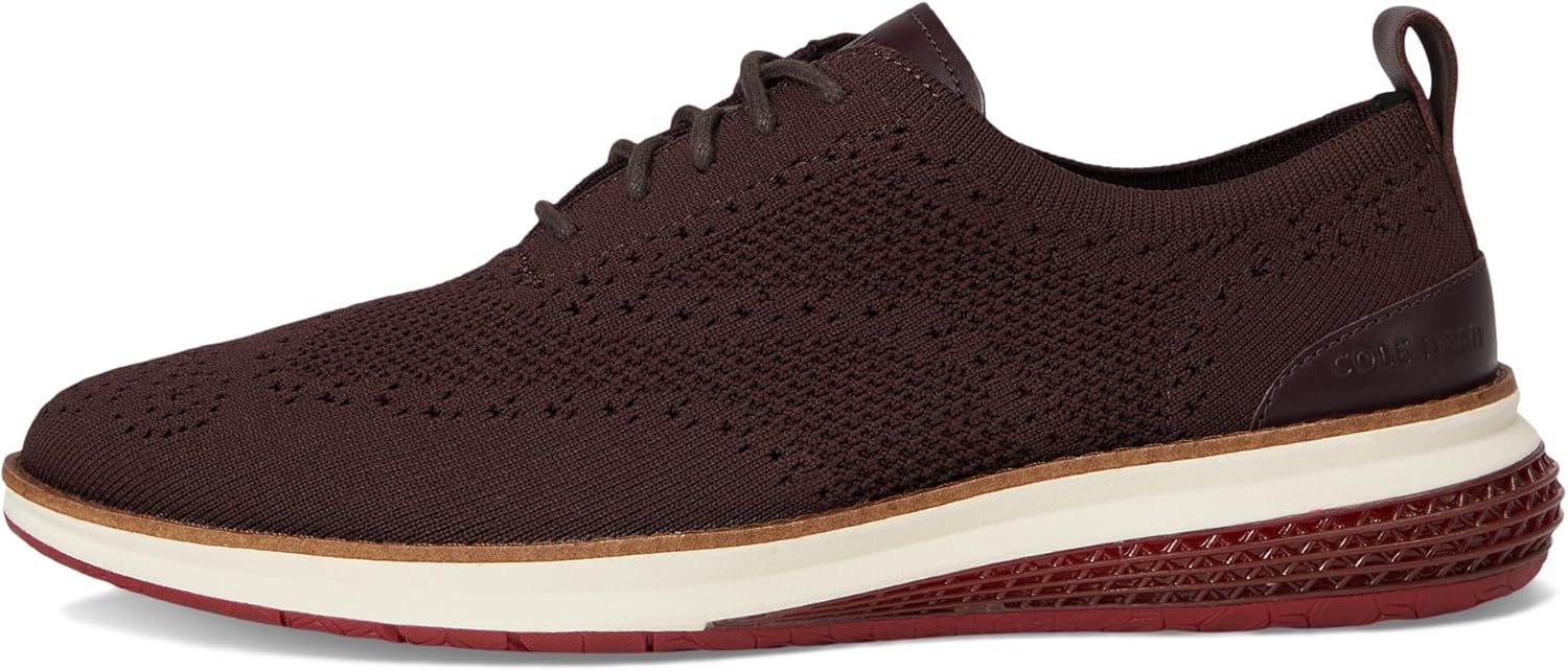 Мужские оксфорды Cole Haan Originalgrand Energyweave Stitchlite Wingtip, трюфель/ирландский кофе/майолика синий, размер 8-M US — фото 4