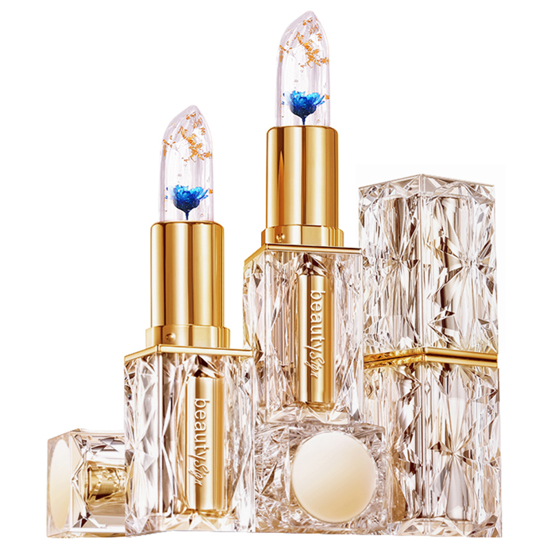 

Кристальный цветочный лепесток меняющий цвет блеск для губ увлажняет и питает упаковка 2 шт BEAUTY SIGN