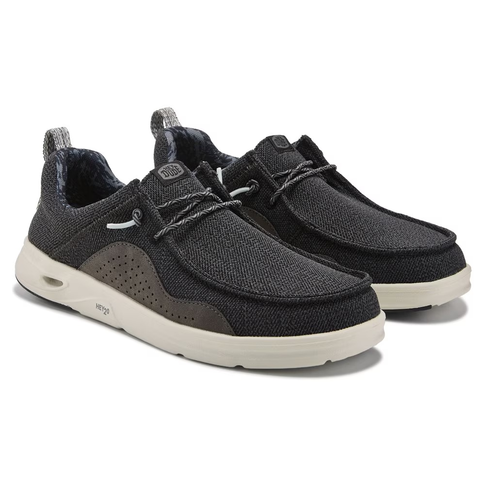 

Туфли-слипоны Wally hey2o из сетки Heydude, black/grey mesh