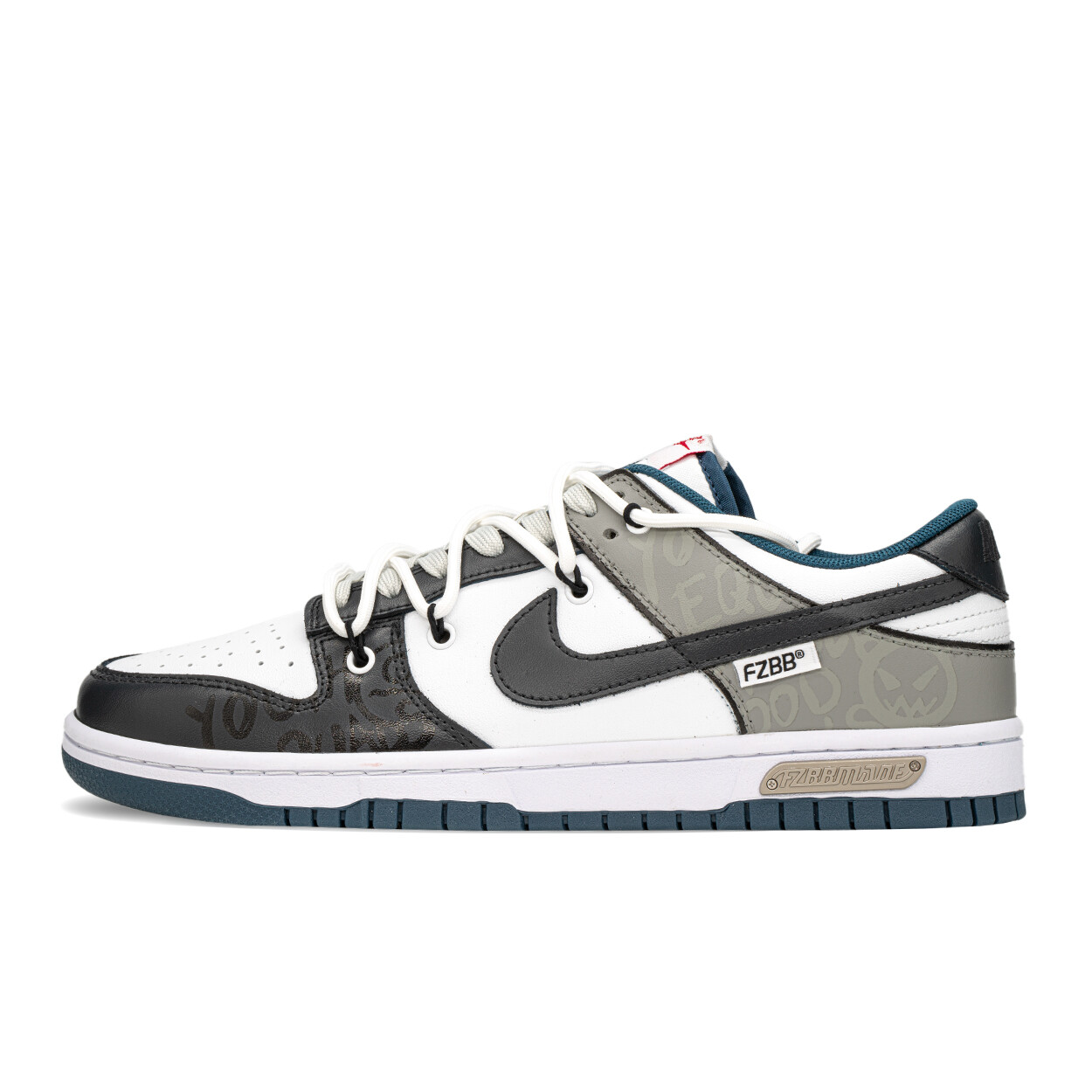 

Кроссовки Nike Dunk Skateboarding Shoes Men Low-top Black/grey, черный/серый