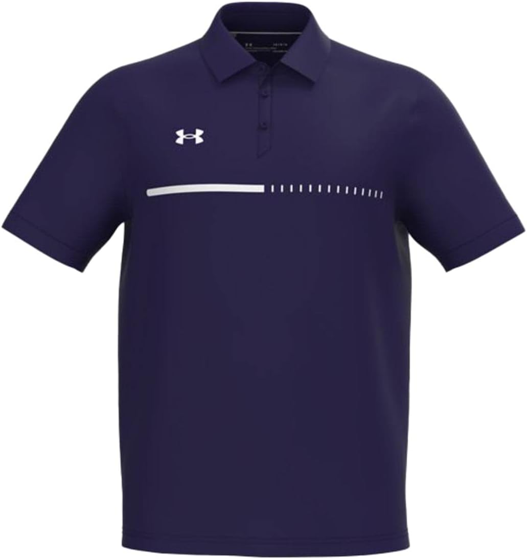 

Under Armour мужская футболка Title Polo, Purple-White, Белый, Under Armour мужская футболка Title Polo, Purple-White
