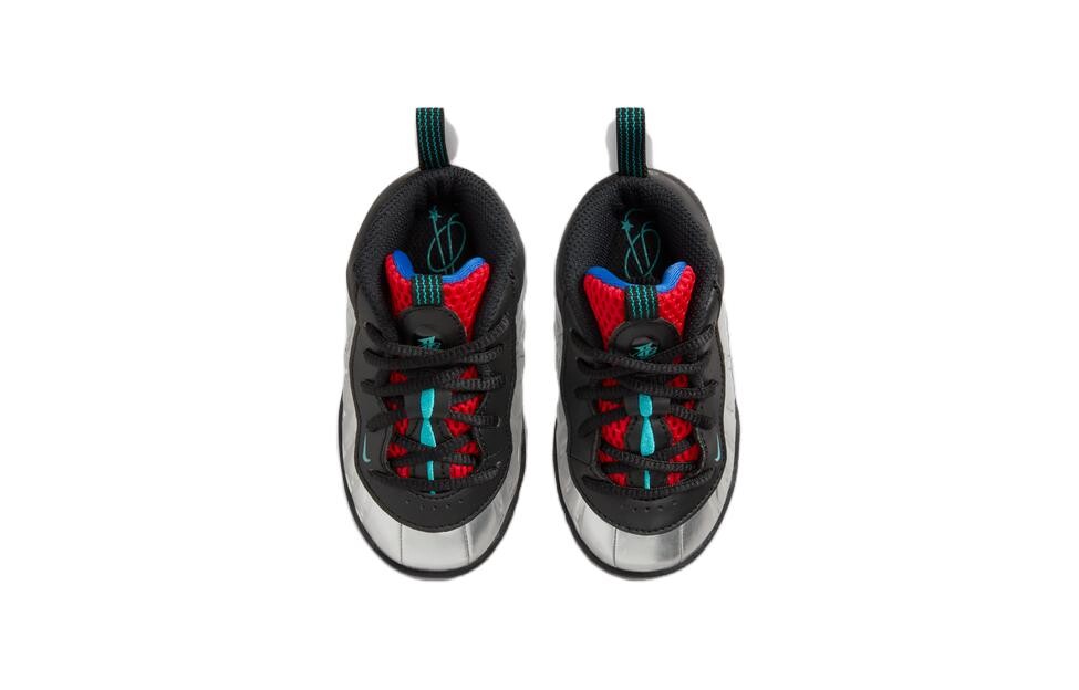 Little Posite One TD «Все звезды», кроссовки Nike, цвет Silver/Black — фото 4