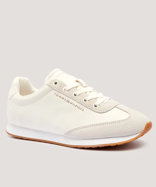 Кроссовки Heritage Fashion Run Mix из матовой кожи Tommy Hilfiger, бежевый