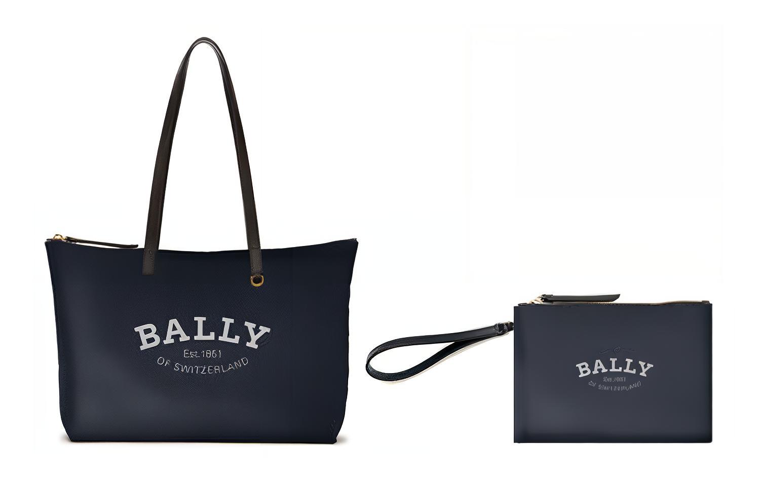 

Сумка-комбо из нейлона, женская сумка через плечо тёмно-синяя BALLY