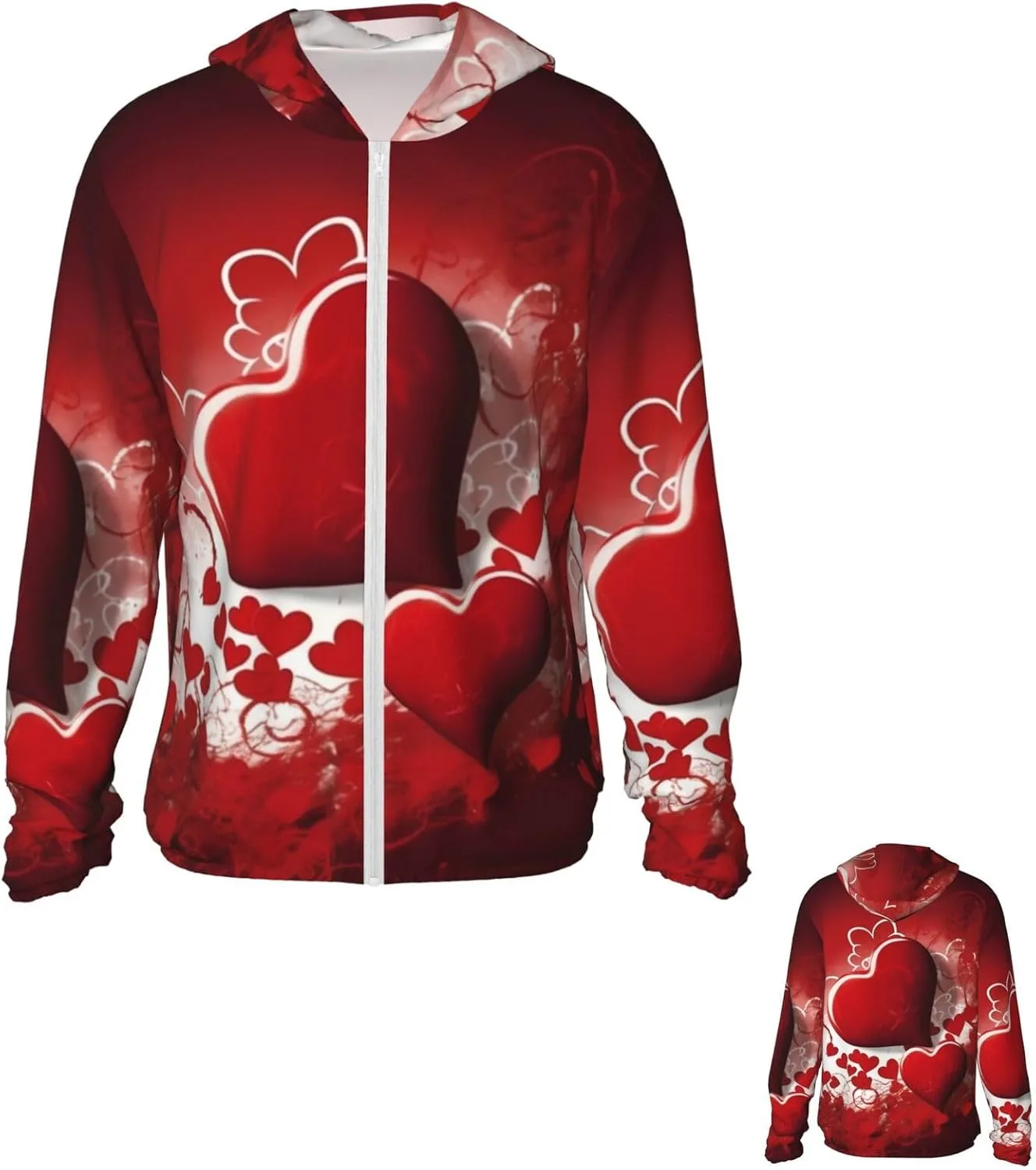 

Толстовка с защитой от солнца UPF 50+ на молнии, с длинным рукавом и карманами PPTHSNVB