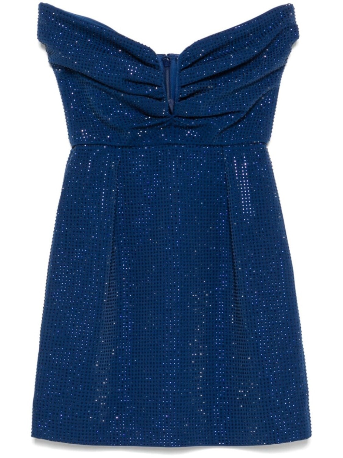 

Платье мини с кристаллами Roland Mouret, синий