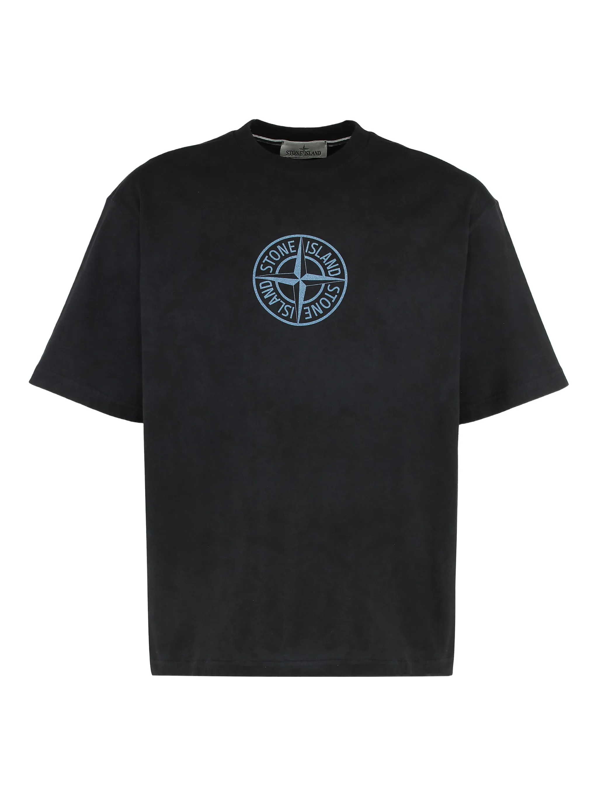 

Футболка с графическим рисунком из джерси Stone Island, черный