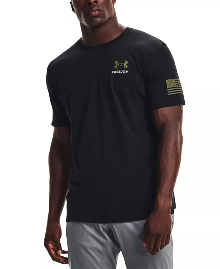 

Мужская футболка с коротким рукавом Relaxed Fit Freedom Logo Under Armour, черный