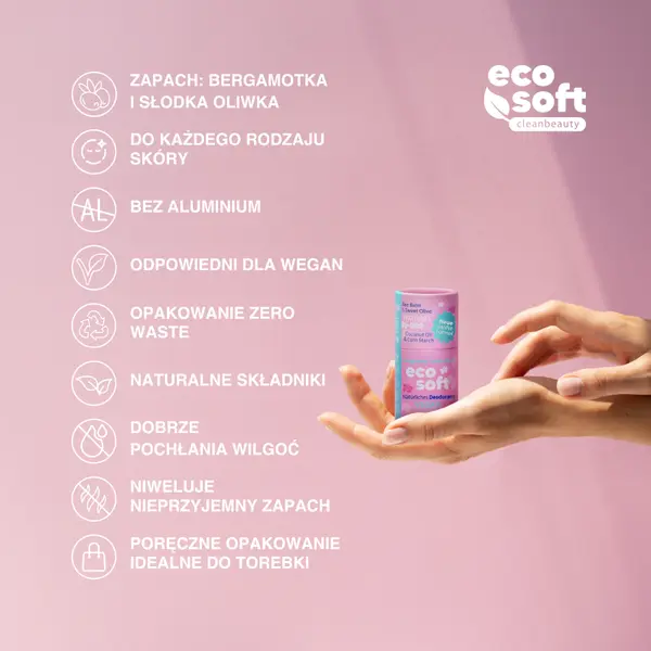 Натуральный дезодорант без алюминия для женщин, 50 г Eco Soft Flower bloom — фото 3