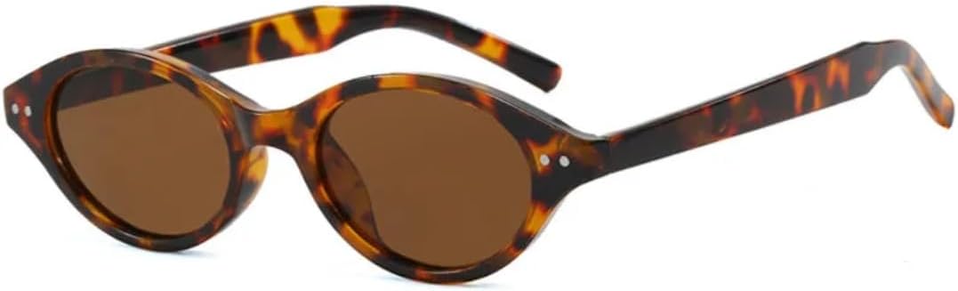 

Солнцезащитные очки с защитой от УФ-излучения UV400 | Маленькие овальные заклепки на оправе | Линзы конфетных цветов для занятий спортом на открытом воздухе и вождения DSVIGF, Leopard Brown