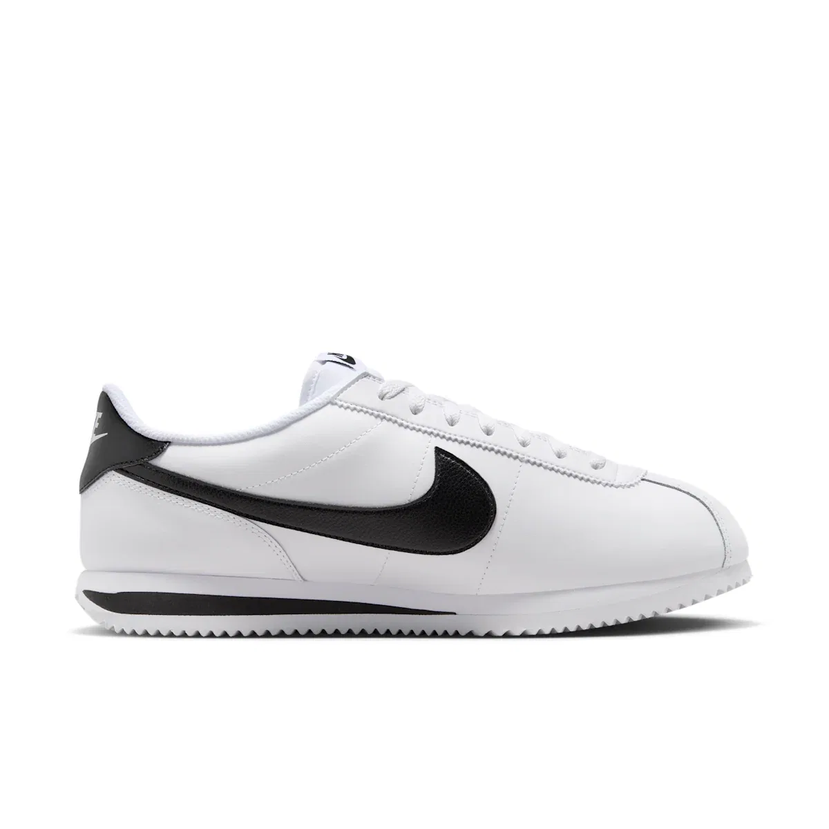 Мужские кожаные кроссовки Cortez Nike, черный — фото 4