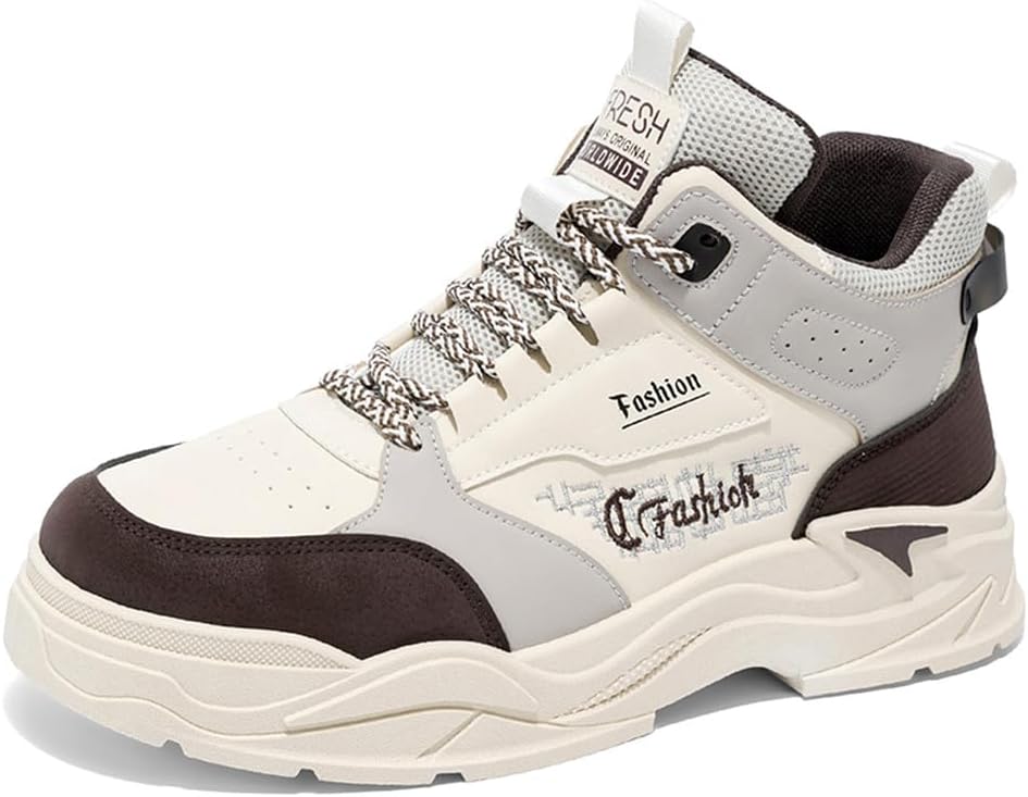 

Мужские кроссовки MAUGELY высокого верха для прогулок, удобные, дышащие, с нескользящей подошвой, повседневные походные ботинки, хаки