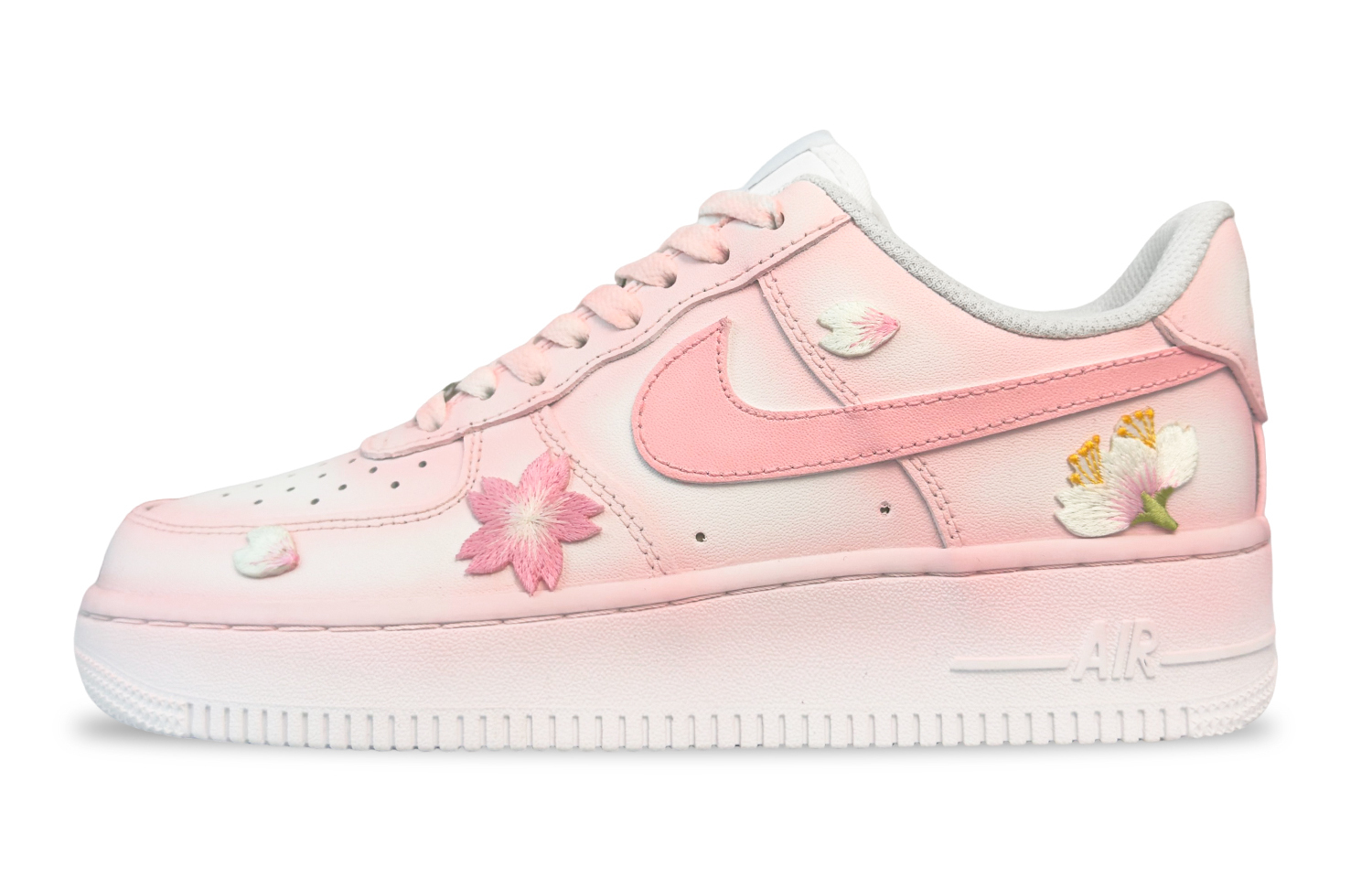 

Nike Кроссовки Air Force 1 Chanel inspired slip resistant abrasion resistant shock absorbers low top skateboard pink kids'