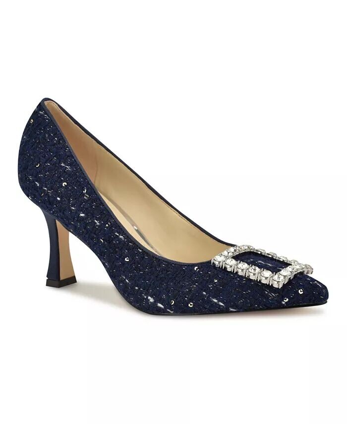 

Женские модельные туфли Jaquee с острым носком и украшением Nine West, синий