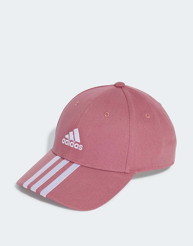

adidas Performance – красная бейсболка с тремя полосками